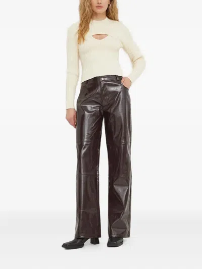 Resume Cut-out Ribbed Sweater In White