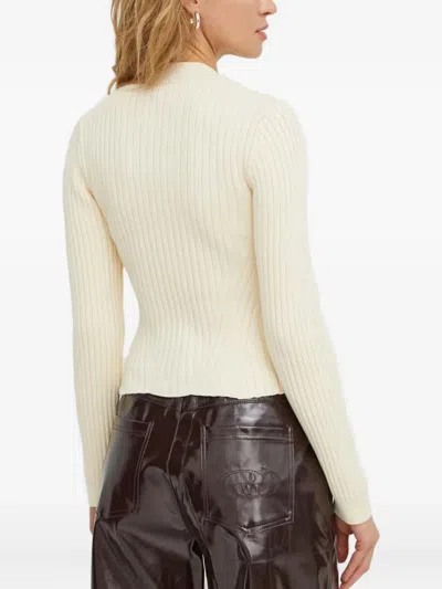 Resume Cut-out Ribbed Sweater In White