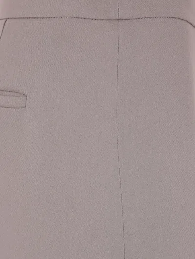 Joseph High Waist Wide Leg Trousers In Brown