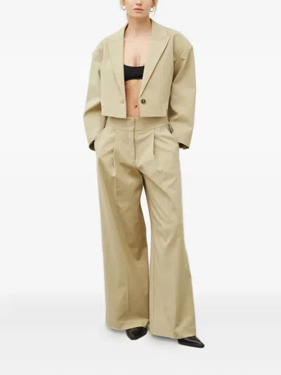 Day Birger Et Mikkelsen Buttoned Cropped Jacket In Neutral