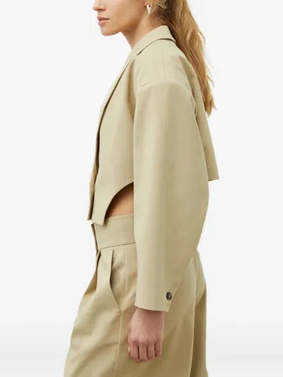 Day Birger Et Mikkelsen Buttoned Cropped Jacket In Neutral