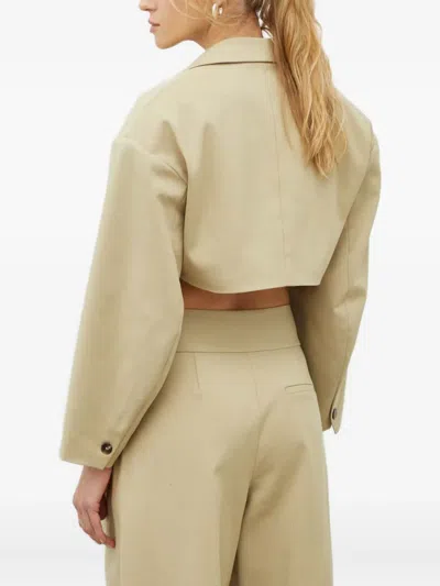 Day Birger Et Mikkelsen Buttoned Cropped Jacket In Neutral