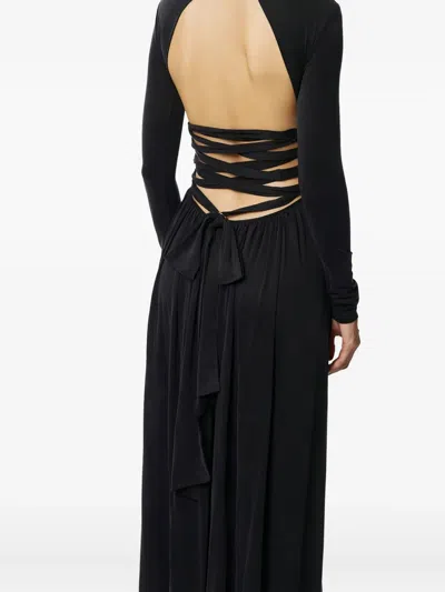 Elisabetta Franchi Red Carpet Draped Crossover Dress In Multi
