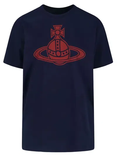 Vivienne Westwood Orb Graphic T-shirt In Blue