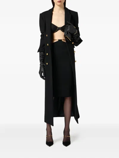 Elisabetta Franchi Diamond Patterned Knitted Skirt In Multi