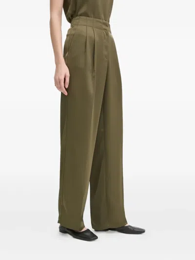 Day Birger Et Mikkelsen Front-pleat Trousers In Green
