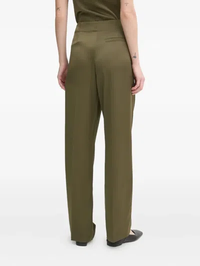 Day Birger Et Mikkelsen Front-pleat Trousers In Green