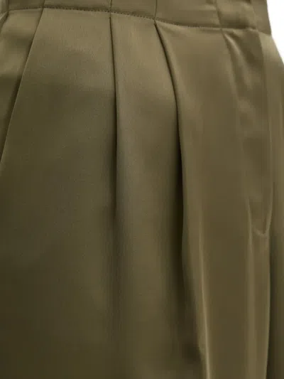 Day Birger Et Mikkelsen Front-pleat Trousers In Green