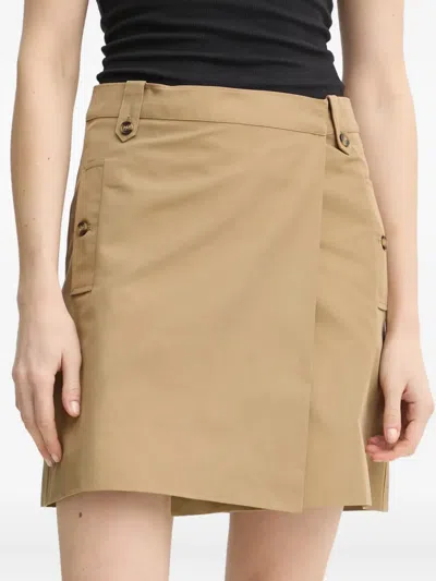 Day Birger Et Mikkelsen Button Tab Skirt In Brown