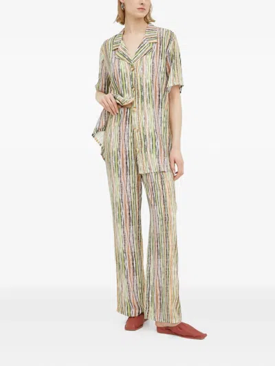 Resume Striped Button-up Shirt In Multi