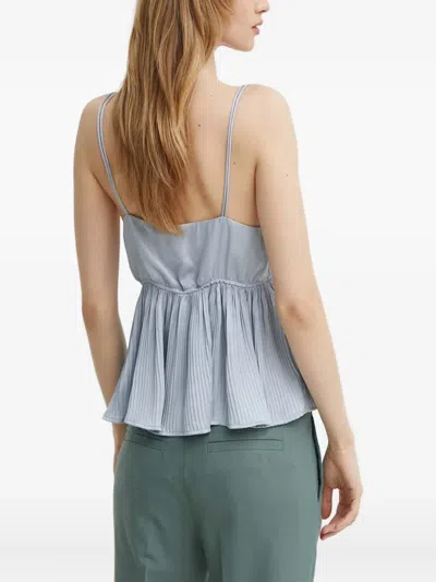 Resume Pleated Top In Blue