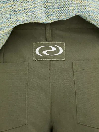 Resume Logo Cargo Trousers In Green