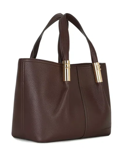 Elisabetta Franchi Shopping Bag In Brown