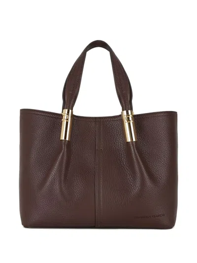 Elisabetta Franchi Shopping Bag In Brown