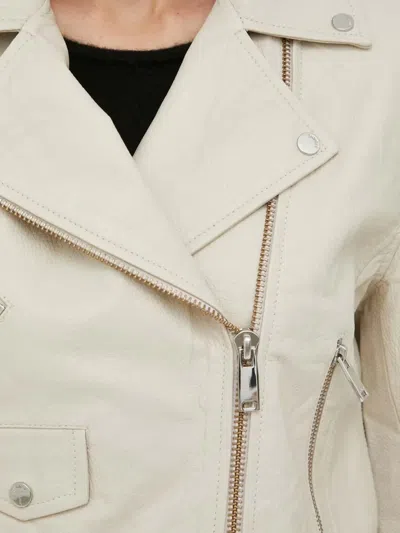 Day Birger Et Mikkelsen Fringe Zip Jacket In Neutral