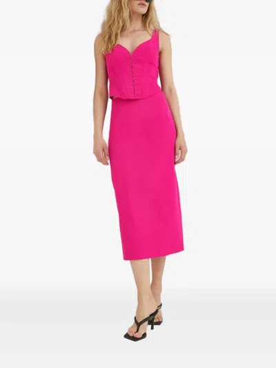 Resume Split Back Skirt In Pink