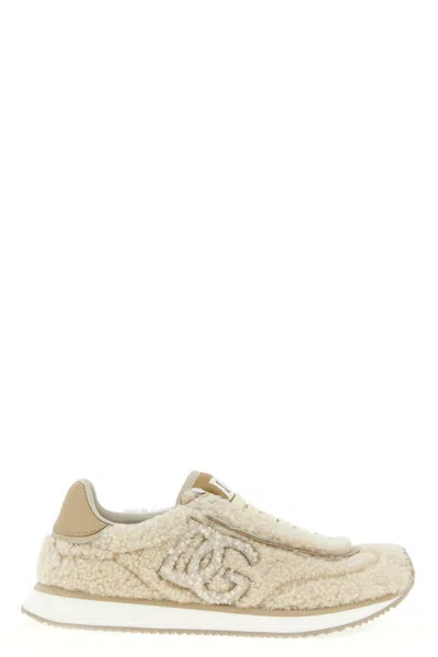 Dolce & Gabbana Dolce&gabbana Women Dg Cushion Sneakers In Sand