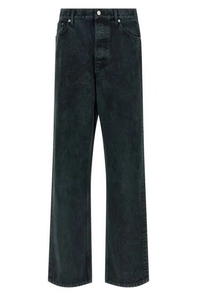 Dries Van Noten Wide-leg Denim Trousers Five Pocket Style In Blue