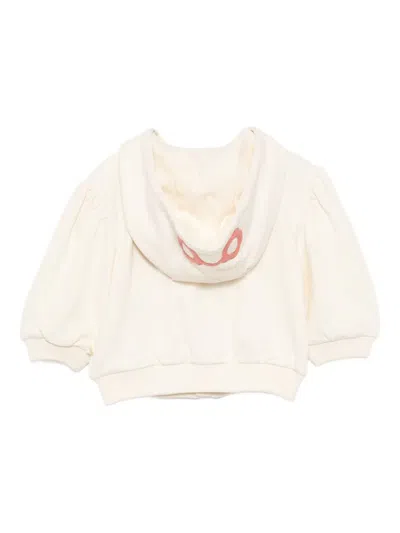 Billieblush Flower-embossed Jacket In Neutral