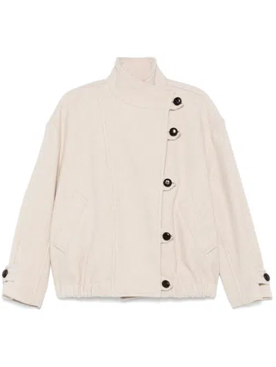 Isabel Marant Wool Blend Jacket In Neutral