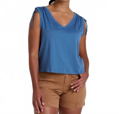 Toad And Co Anza Cinch Tank Top In Pacific Blue In Blue