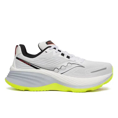 Saucony Men's Hurricane 24 Running Shoes In 213 White/black In Multi