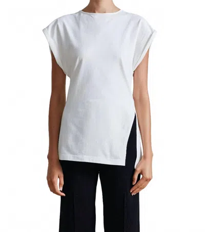 Apiece Apart Asymmetric Tunic Tee In Cream In White