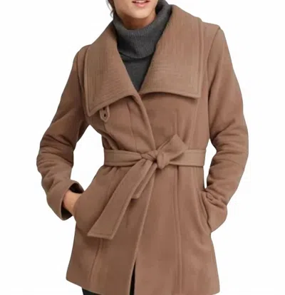 Andrew Marc Captive Wool Jacket Coat In Camel In Brown
