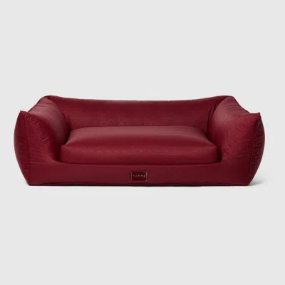 Gucci Haustierbett Aus Gg Nylon In Red