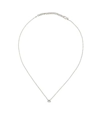 Purpose Jewelry Rhodium Charm Necklace In Silver In Silver