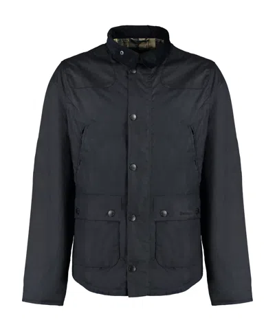 Barbour Standing Collar Casual Jacket In Black