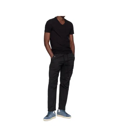 Tom Ford Black Stretch Cotton V-neck T-shirt