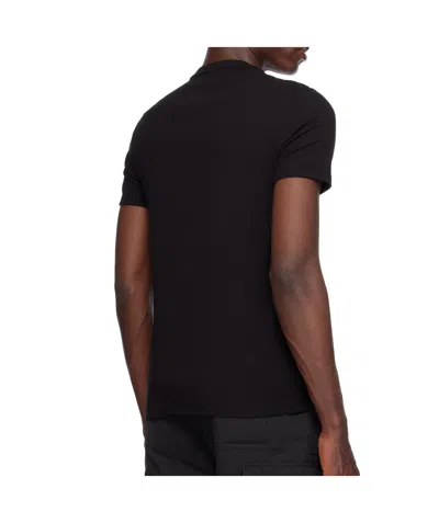 Tom Ford Black Stretch Cotton V-neck T-shirt