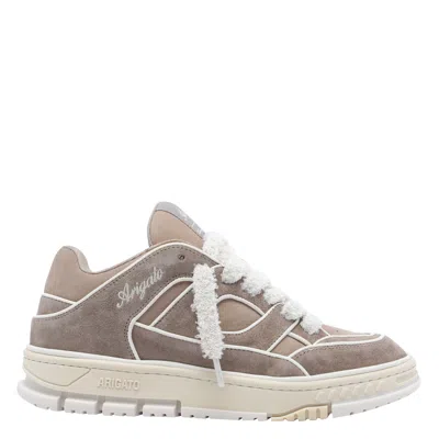 Axel Arigato Low-top Nubuck Sneakers With Embroidered Logo In Multi