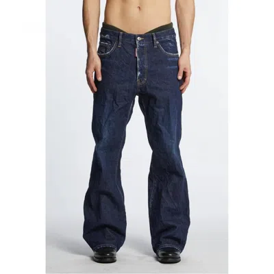 Dsquared2 Belt Loop Jeans In Blue
