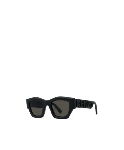 Kenzo Square Sunglasses In Black