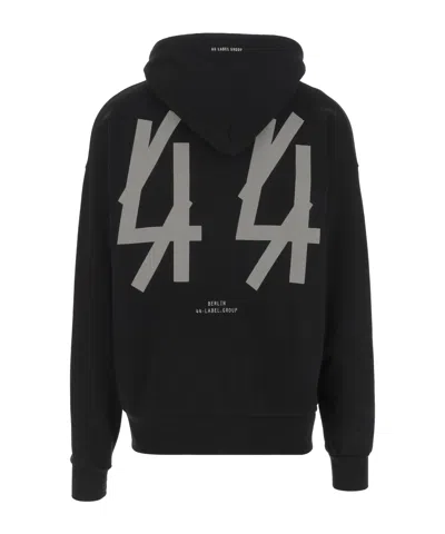 44 Label Group Cotton Sweatshirt With Logo In Black