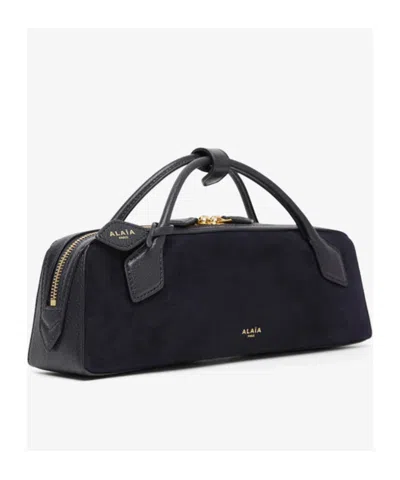 Alaïa Womens Noir Le Teckel Small Leather Shoulder Bag In Black