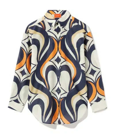 La Doublej Better Than Your Boyfriend's Abstract-print Shirt In Multi