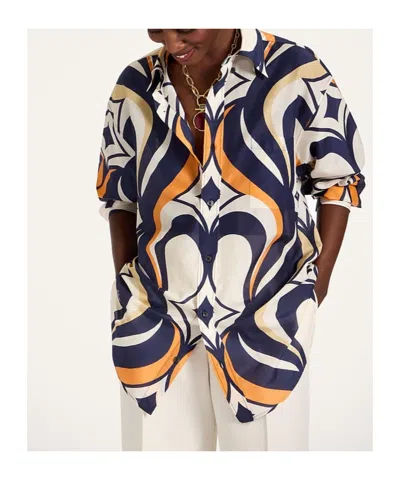 La Doublej Better Than Your Boyfriend's Abstract-print Shirt In Multi