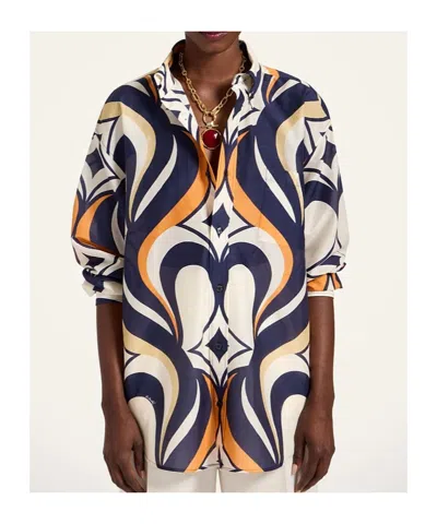 La Doublej Better Than Your Boyfriend's Abstract-print Shirt In Multi