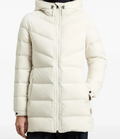 Woolrich Shirley Down Jacket In Microfiber In White