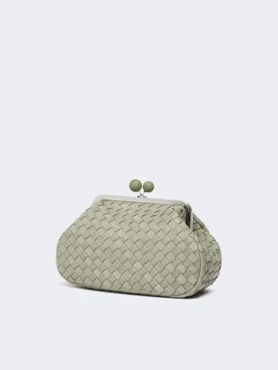 Weekend Max Mara Pasticcino Bag Medium In Pelle Intrecciata In Green