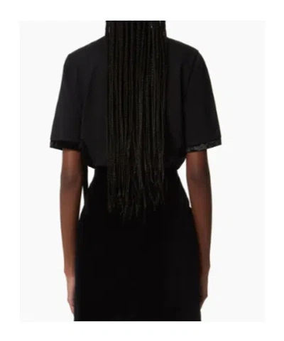 Nina Ricci T-shirt With Ribbon And Bow In Black