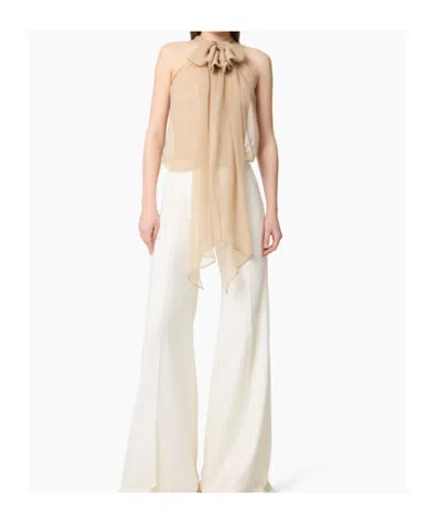 Nina Ricci Sleeveless Halter Neck Top In Multi