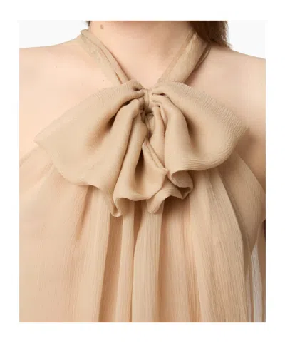 Nina Ricci Sleeveless Halter Neck Top In Multi