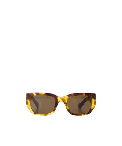 Bottega Veneta Full Frame Sunglasses In Brown