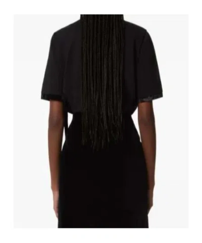 Nina Ricci T-shirt With Ribbon And Bow In Black