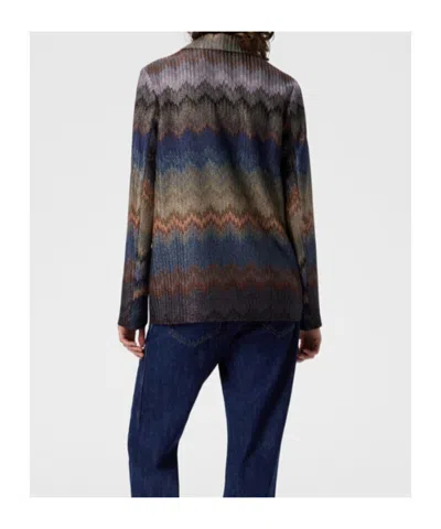 Missoni Einreiher-blazer Mit Schlangenmuster Und Lamé-fäden In Multi