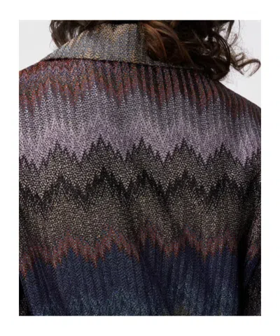 Missoni Einreiher-blazer Mit Schlangenmuster Und Lamé-fäden In Multi